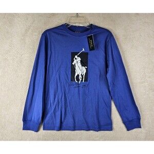 Polo Ralph Lauren Big Pony Logo Long Sleeve T Shirt Youth Size L/Women's S